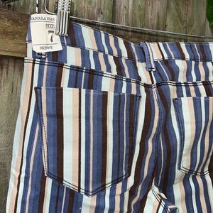 Straight leg Striped Jeans